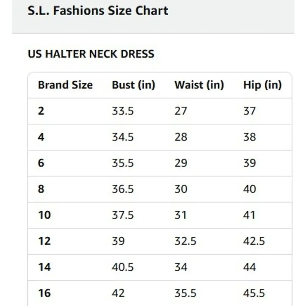 NEW SL Fashions Jewel Braid Halter Chiffon Dress Cocktail Formal Women's 14 - Picture 12 of 12